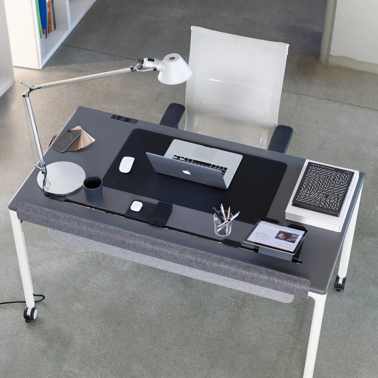 Tenon ALXR Smart Adjustable Desk - Modular sit-stand desk with a built-in touchscreen