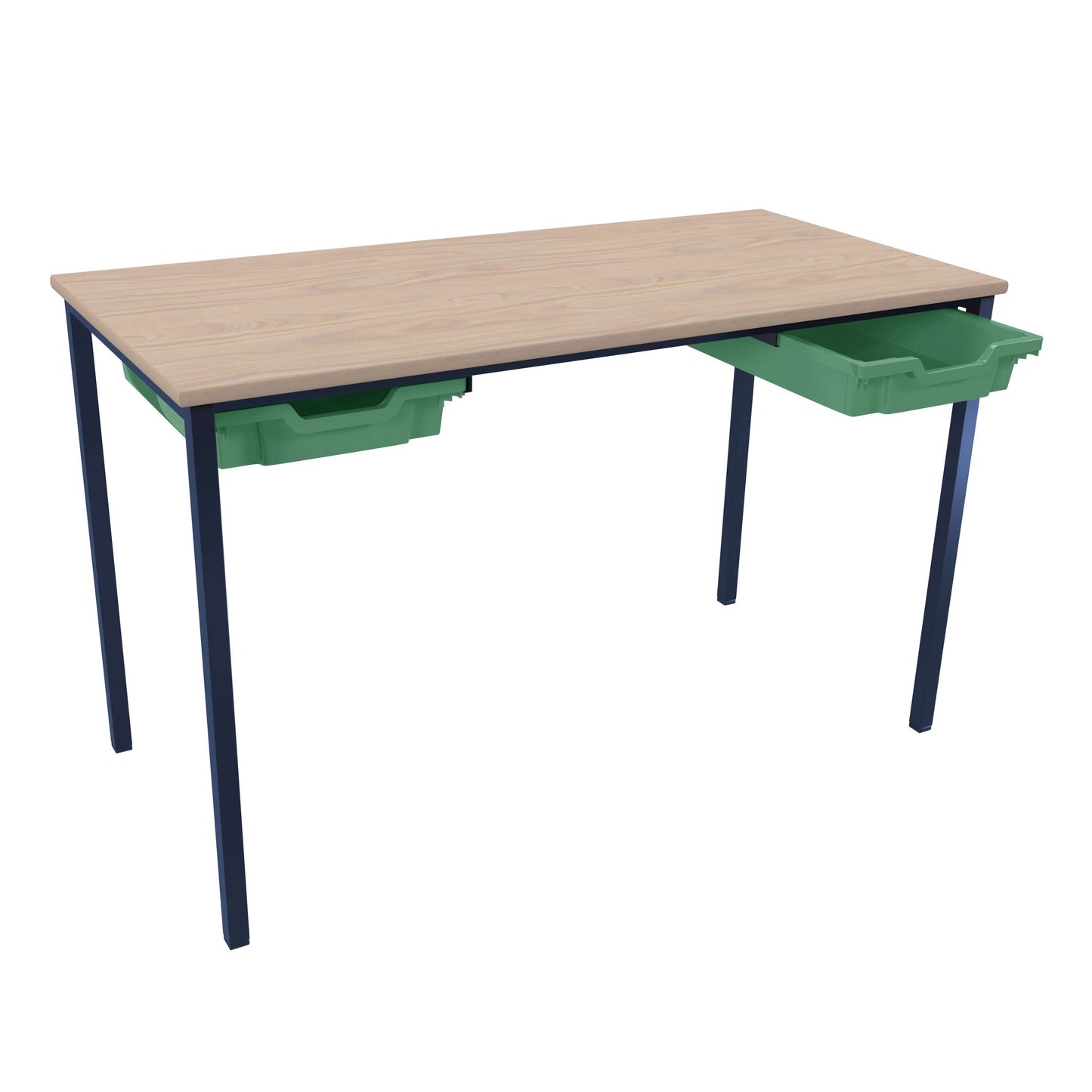 Titan Classroom Table Accessory Runner Bundle | 2 X Tray | Grass Green