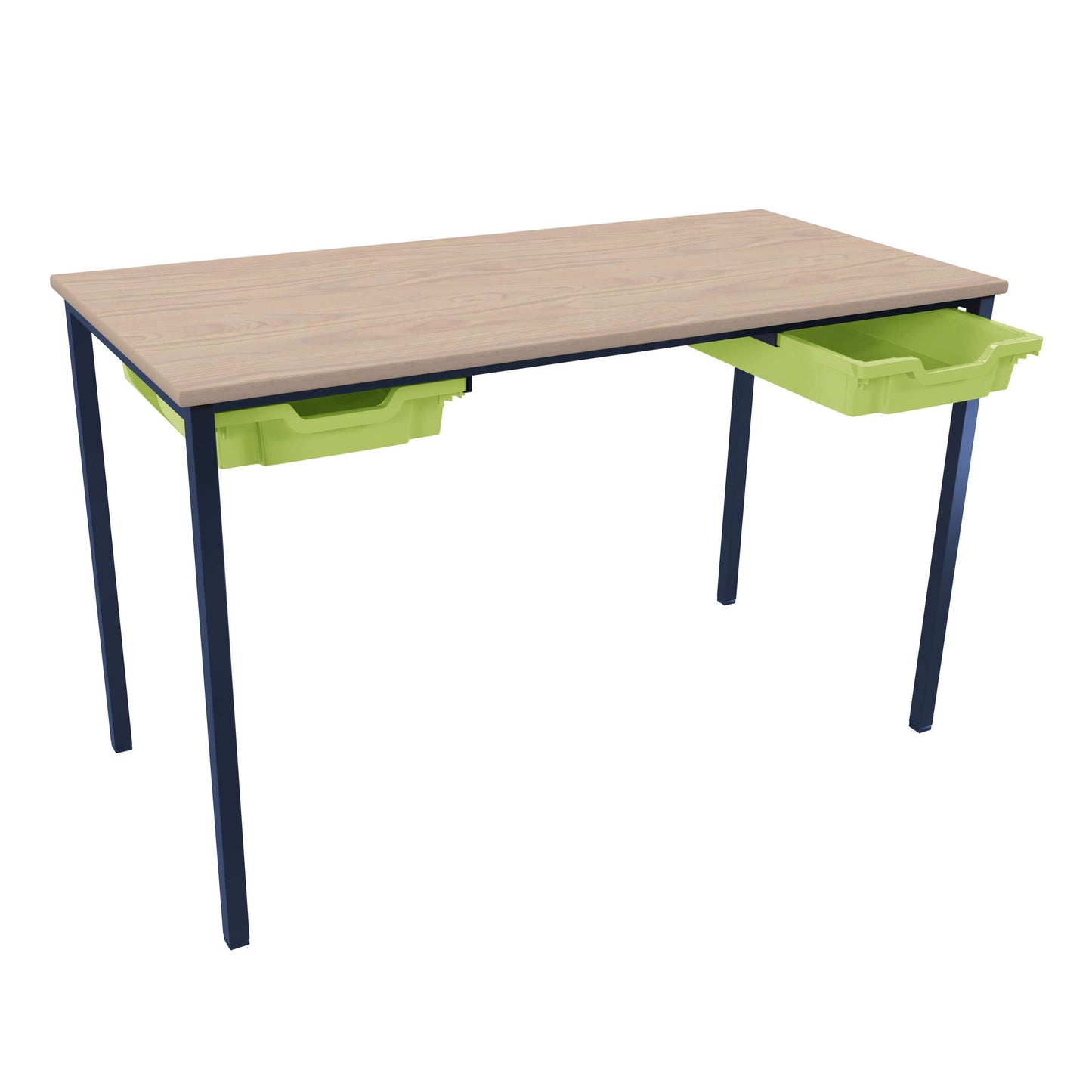 Titan Classroom Table Accessory Runner Bundle | 2 X Tray | Jolly Lime