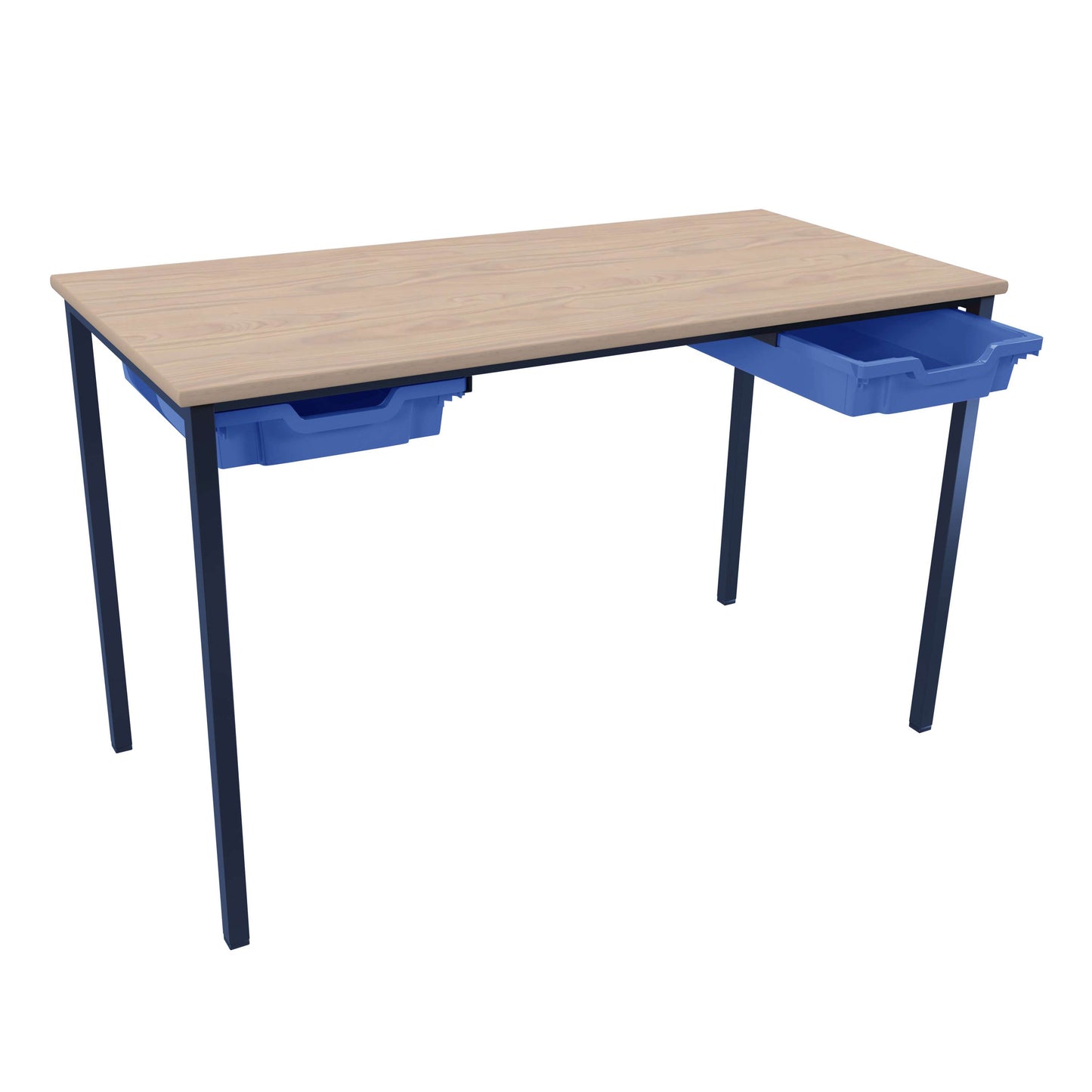 Titan Classroom Table Accessory Runner Bundle | 2 X Tray | Blue