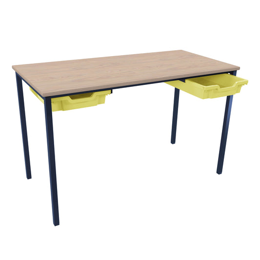 Titan Classroom Table Accessory Runner Bundle | 2 X Tray | Sunshine Yellow