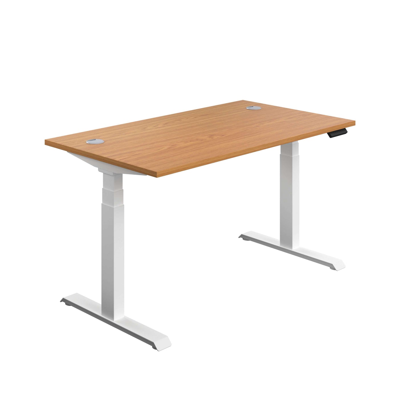 Economy Sit Stand Desk (FSC) | 1200 X 800 | Nova Oak/White