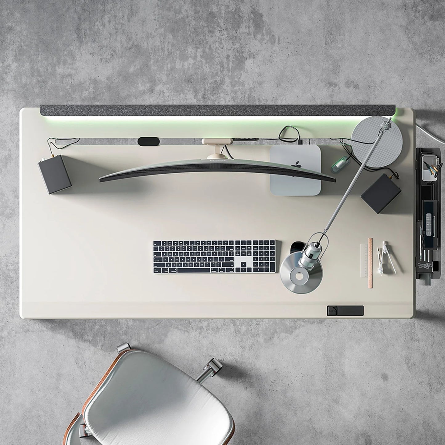 Tenon ALXR Smart Adjustable Desk - Modular sit-stand desk with a built-in touchscreen