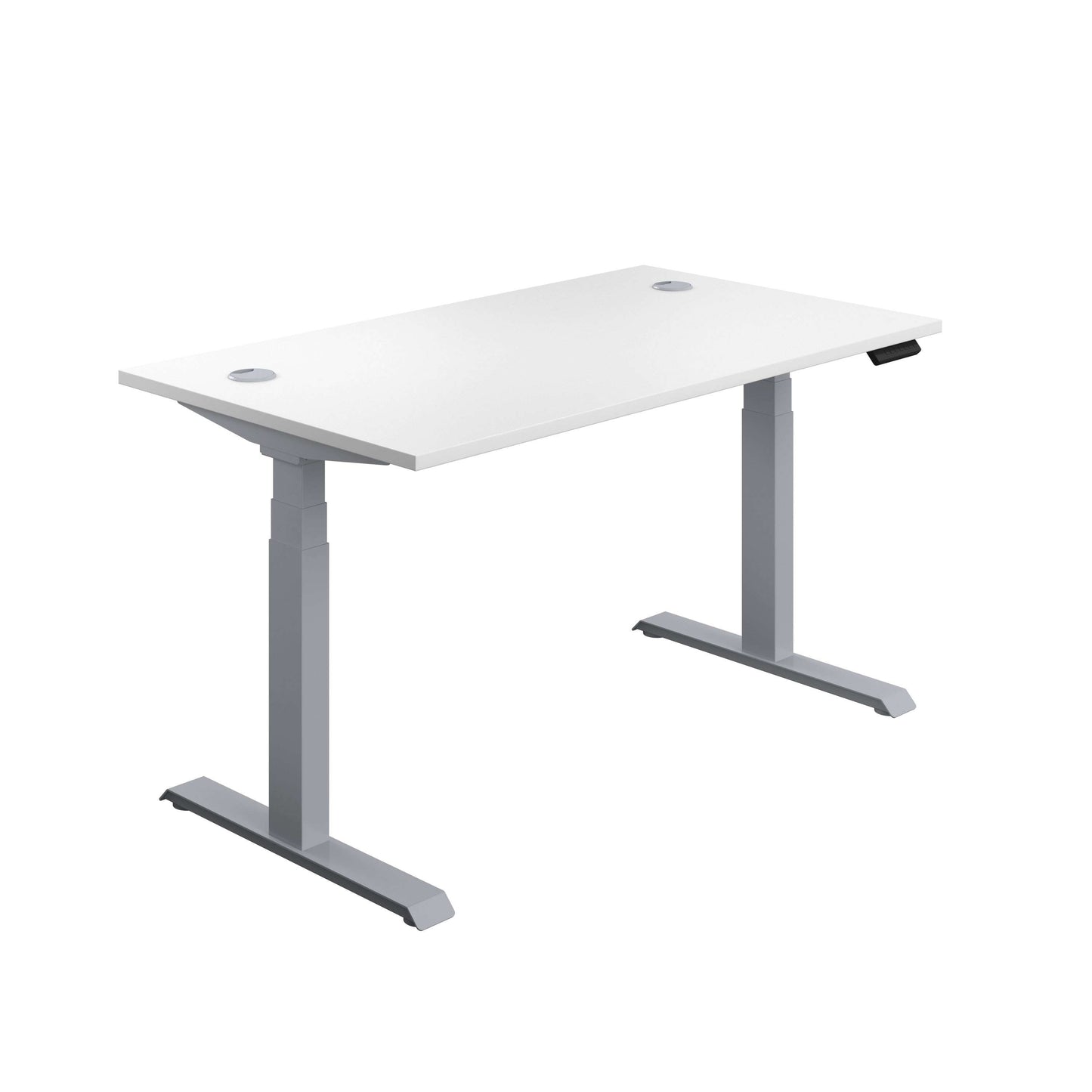 Economy Sit Stand Desk (FSC) | 1800 X 800 | White/Silver