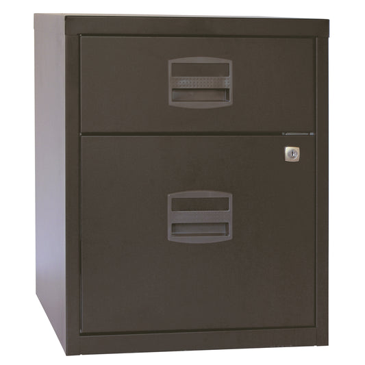 Bisley 2 Drawer A4 Mobile Home Filer | Black