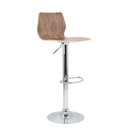 Stork Gas Lift Stool | Walnut