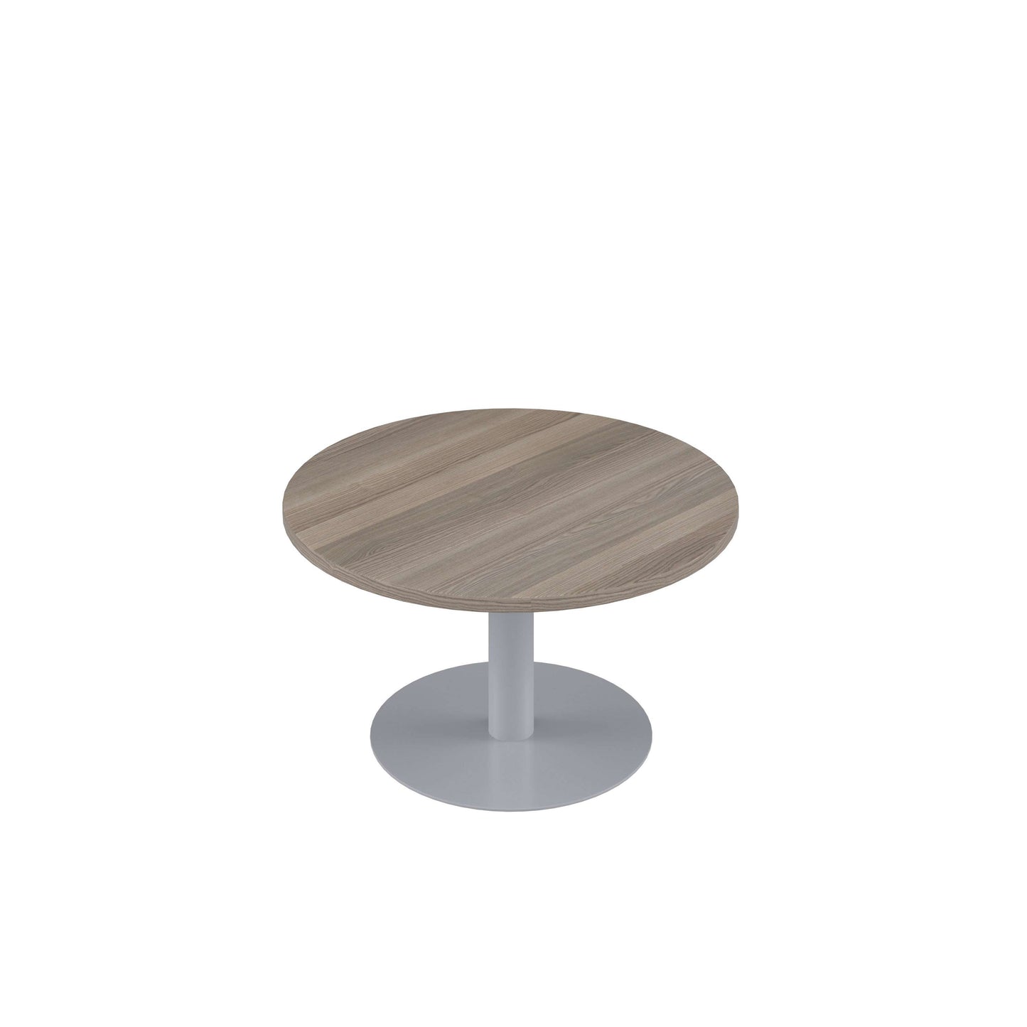 Contract Table Low (FSC) | 600mm | Grey Oak/Silver