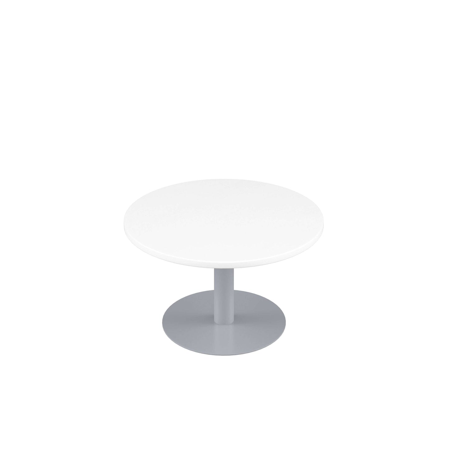 Contract Table Low (FSC) | 600mm | White/Silver