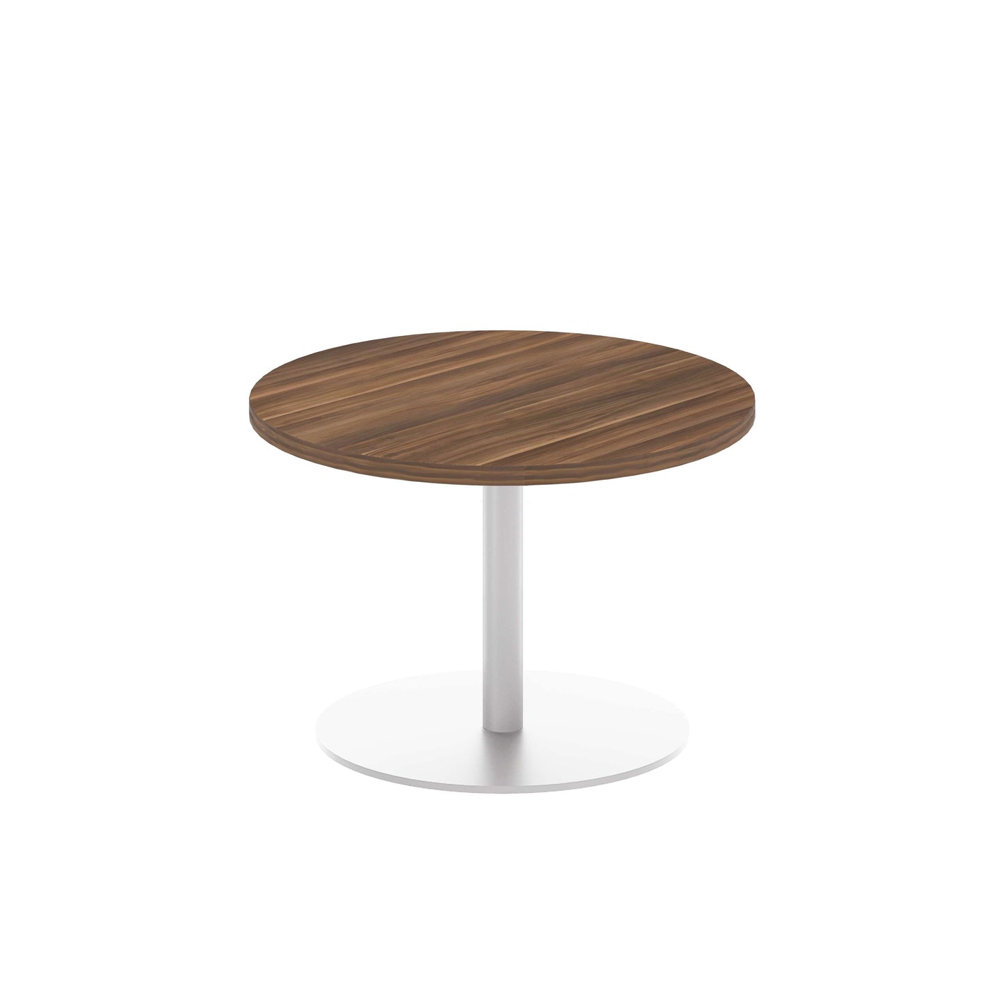 Contract Table Low (FSC) | 600mm | Dark Walnut/White