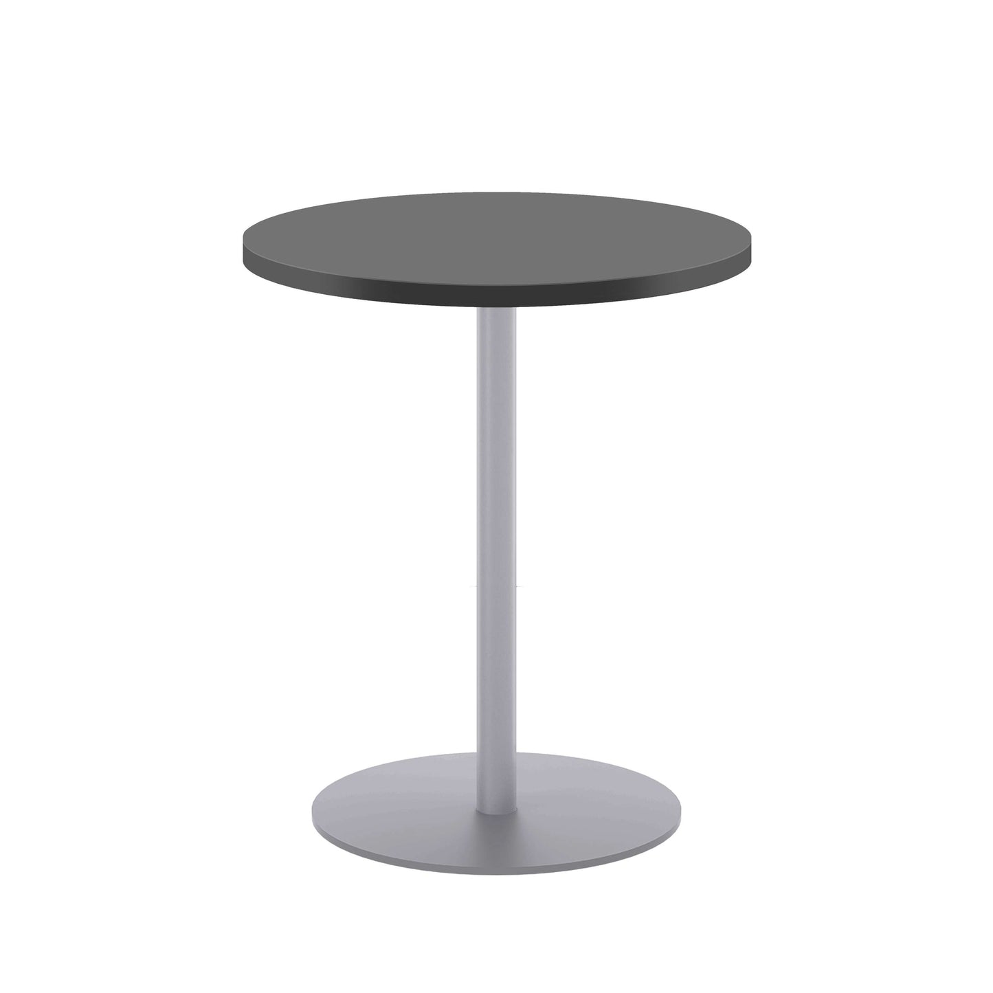 Contract Table Mid (FSC) | 600mm | Black/Silver