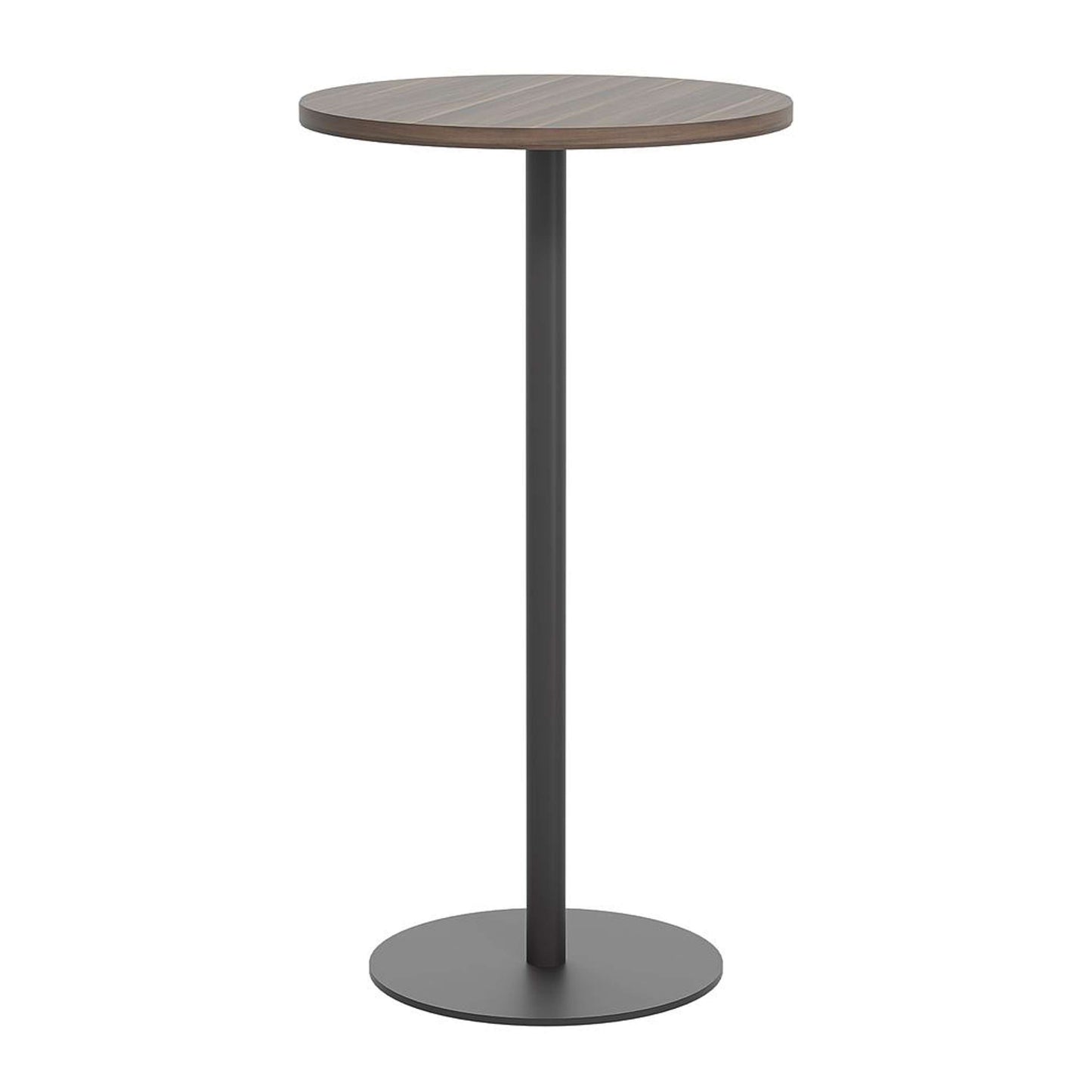 Contract Table High (FSC) | 600mm | Dark Walnut/Black