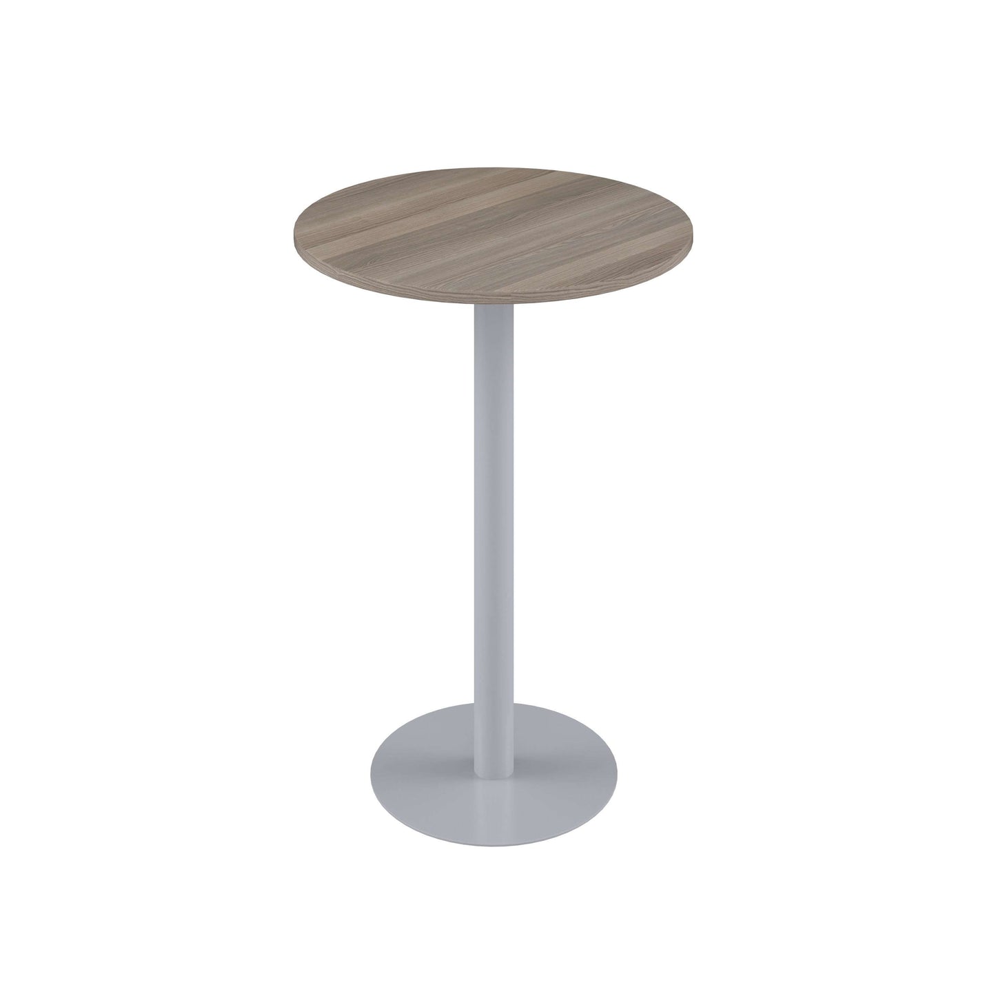 Contract Table High (FSC) | 600mm | Grey Oak/Silver