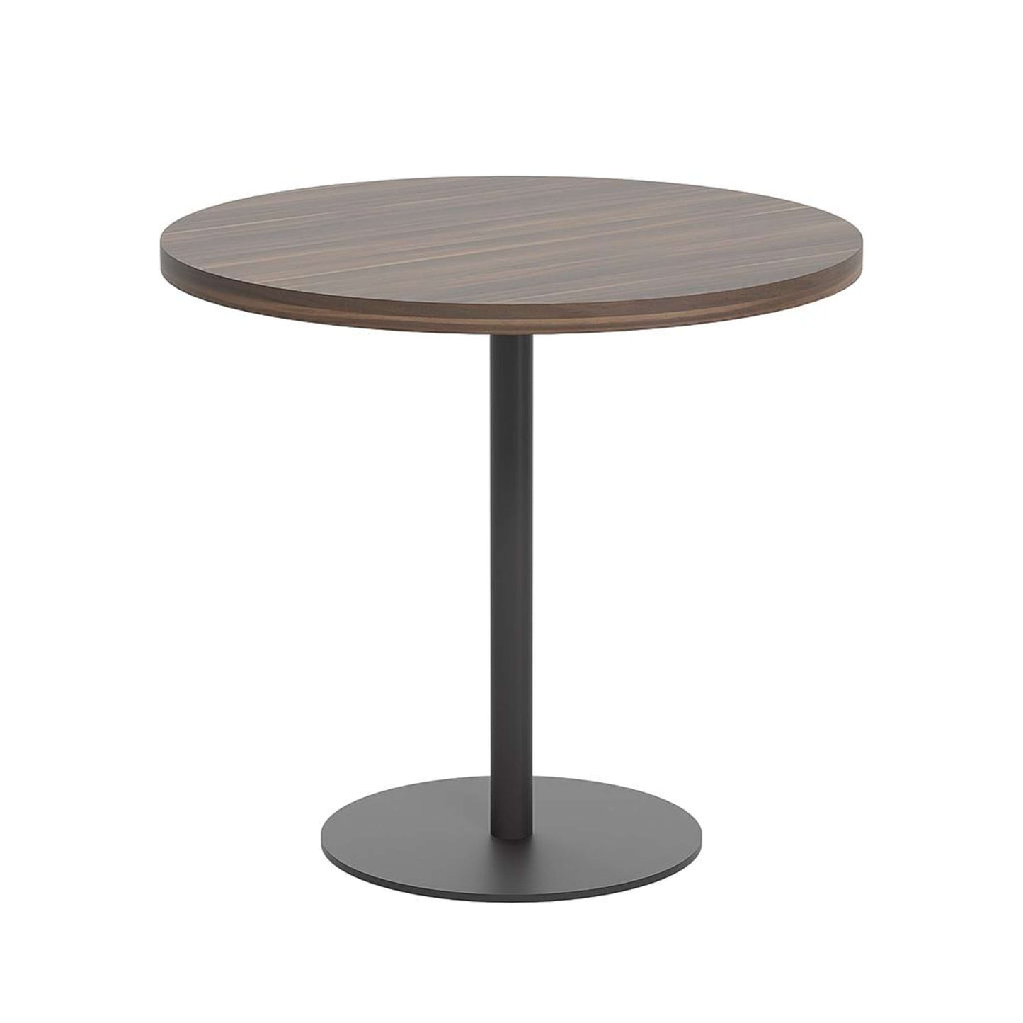 Contract Table Mid (FSC) | 800mm | Dark Walnut/Black