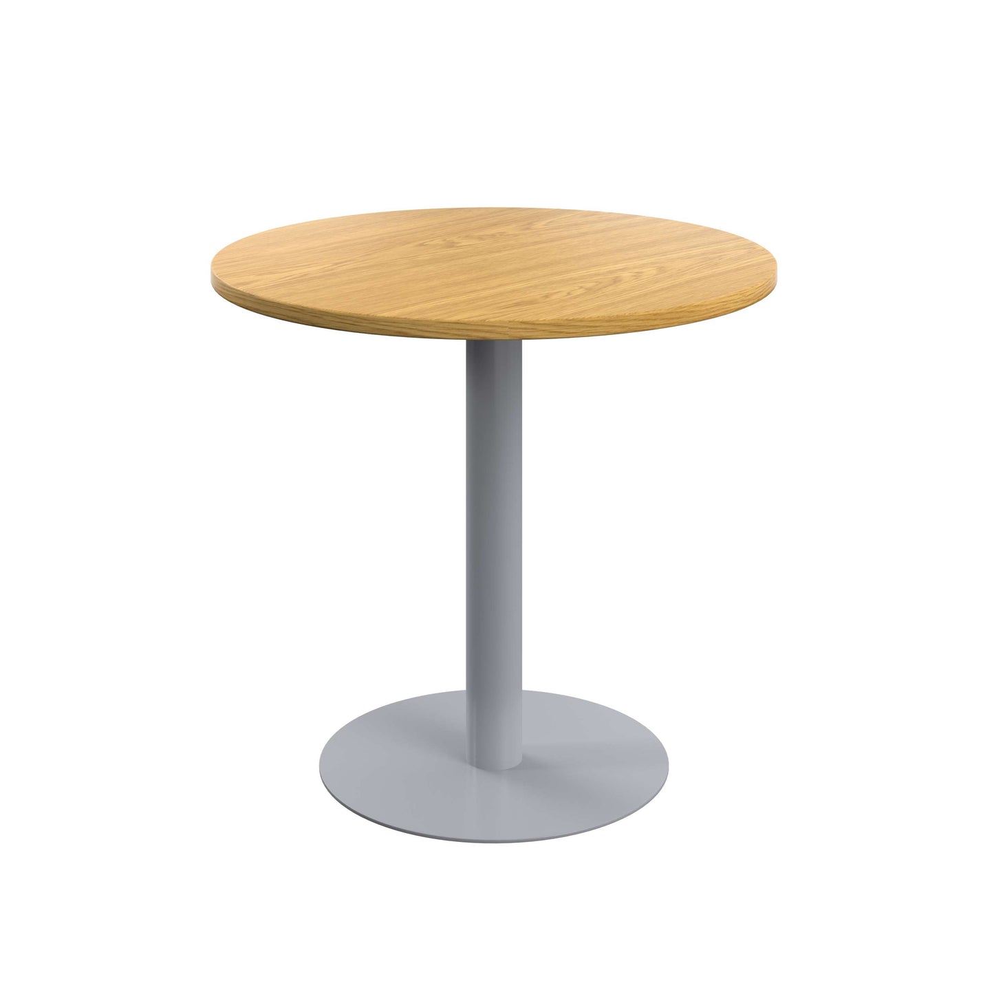 Contract Table Mid (FSC) | 800mm | Nova Oak/Silver