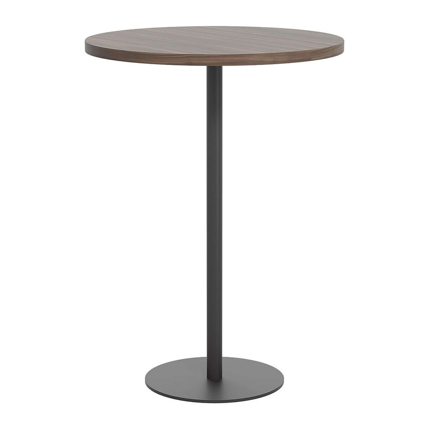 Contract Table High (FSC) | 800mm | Dark Walnut/Black