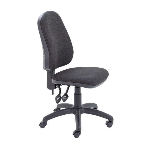 Calypso 2 High Back Operator Chair | No Arms | Charcoal