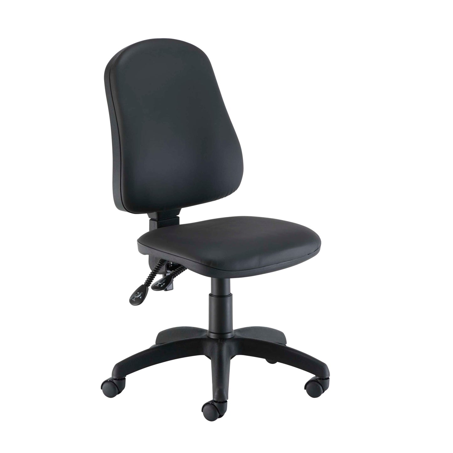 Calypso 2 High Back Operator Chair | No Arms | Black PU