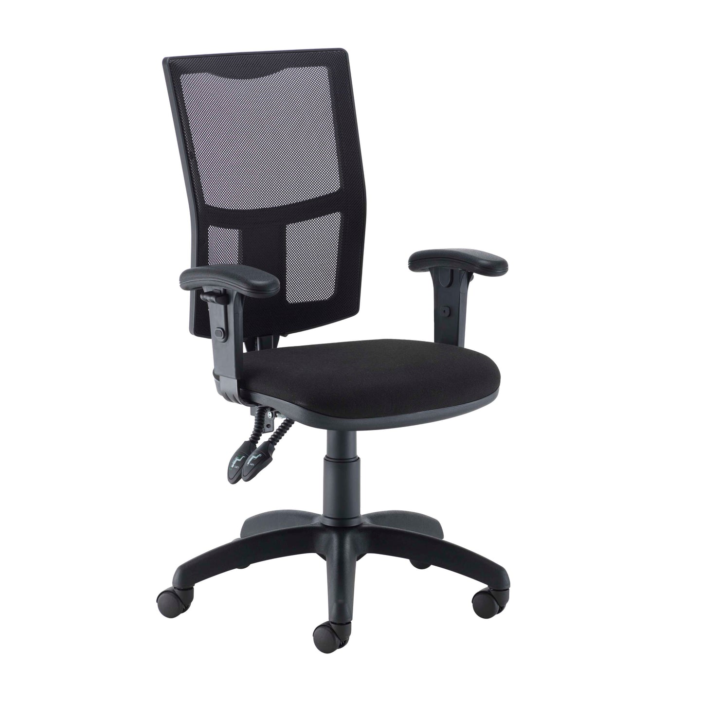 Calypso 2 Mesh Office Chair | Adjustable Arms | Black