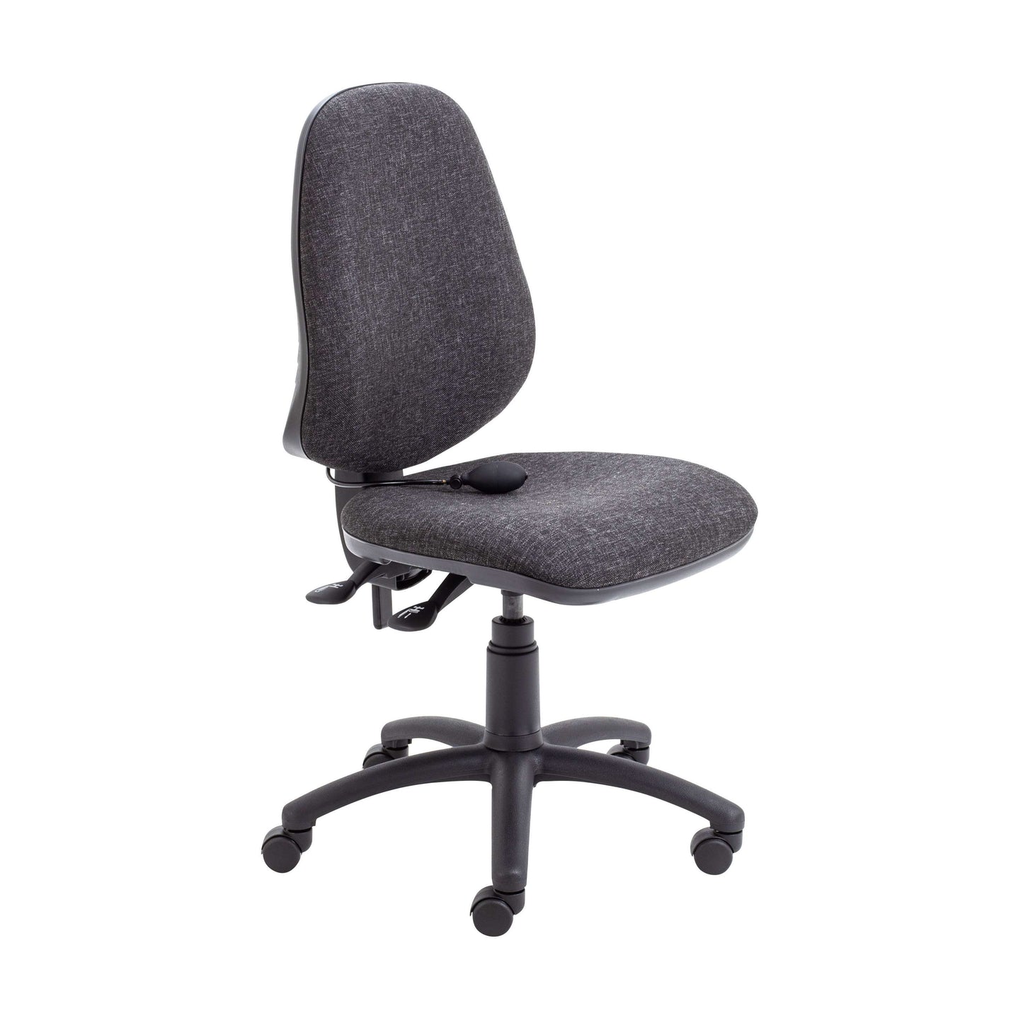 Calypso Ergo 2 Lever Office Chair with Lumbar Pump | No Arms | Charcoal