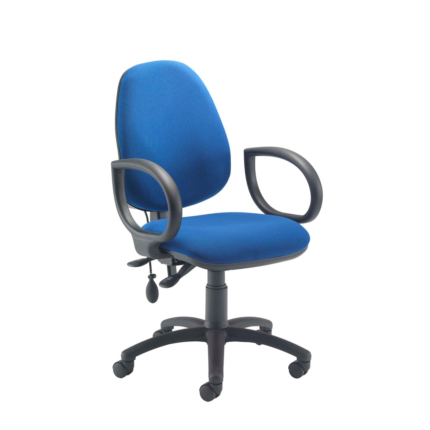 Calypso Ergo 2 Lever Office Chair with Lumbar Pump | Fixed Arms | Royal Blue