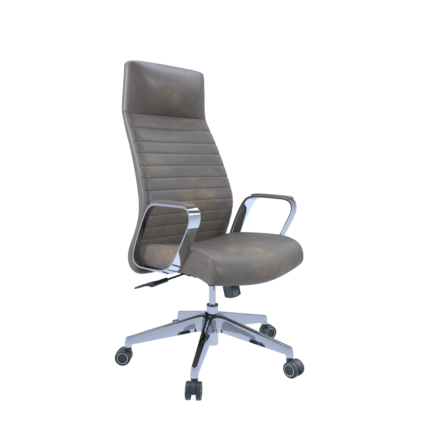 Dawn High Back Leather Executive Chair | Brown PU