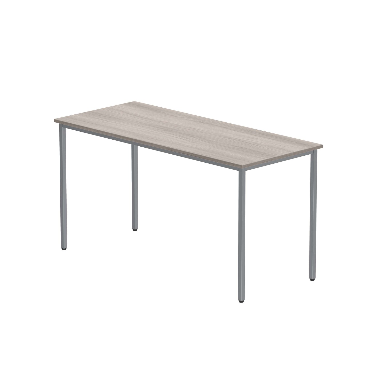 Office Rectangular Multi-Use Table (FSC) | 1400X600 | Alaskan Grey Oak/Silver