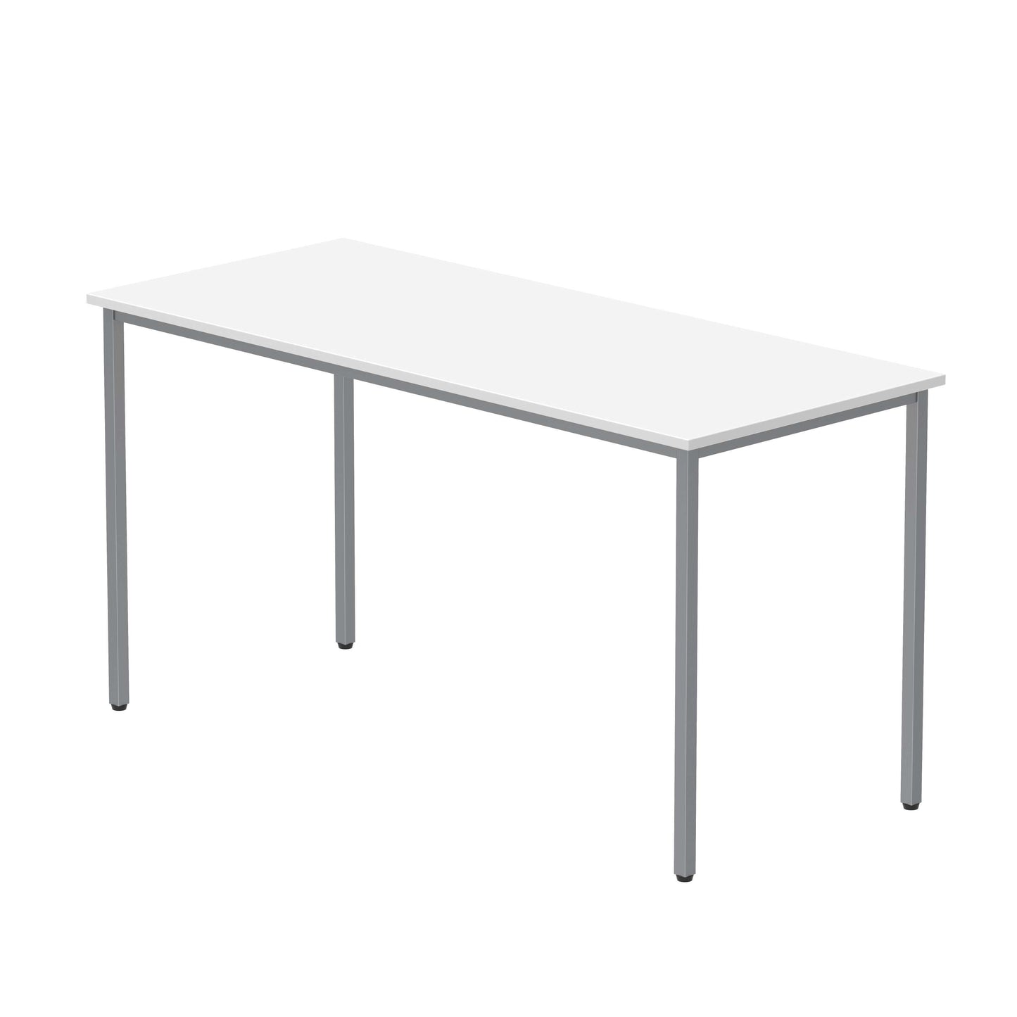 Office Rectangular Multi-Use Table (FSC) | 1400X600 | Arctic White/Silver