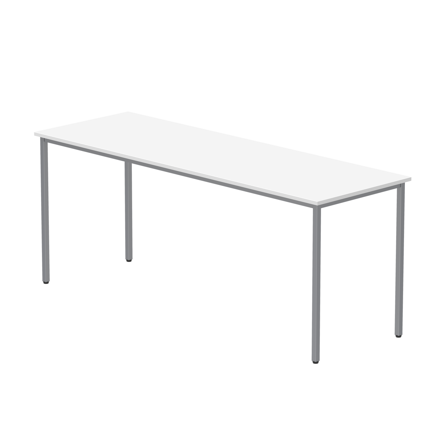 Office Rectangular Multi-Use Table (FSC) | 1800X600 | Arctic White/Silver