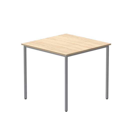 Office Rectangular Multi-Use Table (FSC) | 800X800 | Canadian Oak/Silver