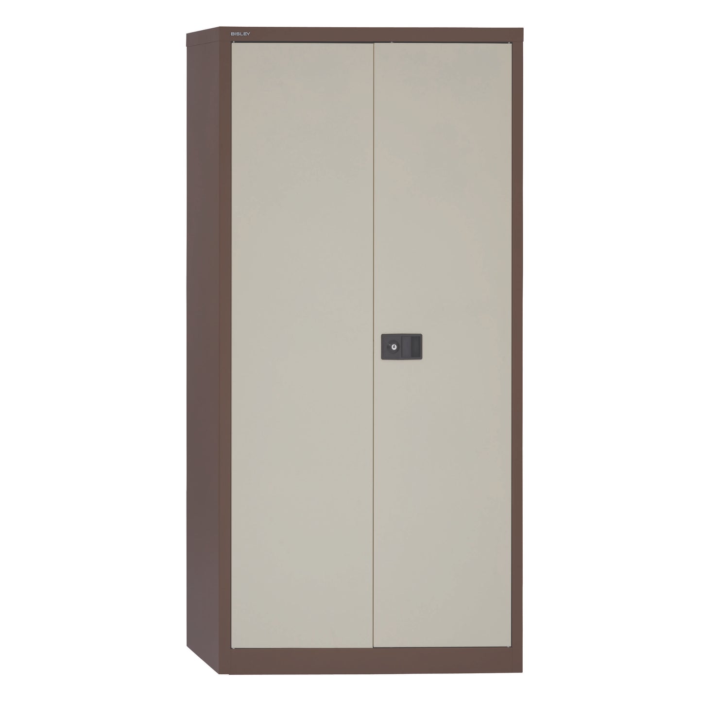 Bisley Contract Steel Double Door Cupboard | 1806mm High | Coffee/Cream