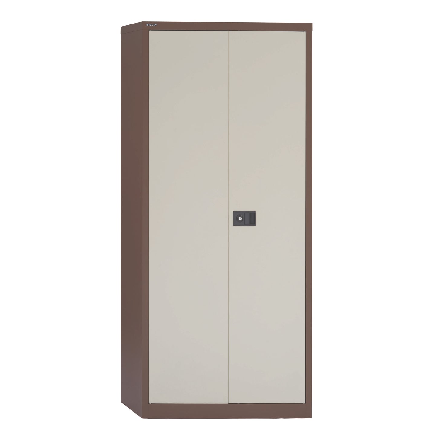 Bisley Contract Steel Double Door Cupboard | 1950mm High | Coffee/Cream