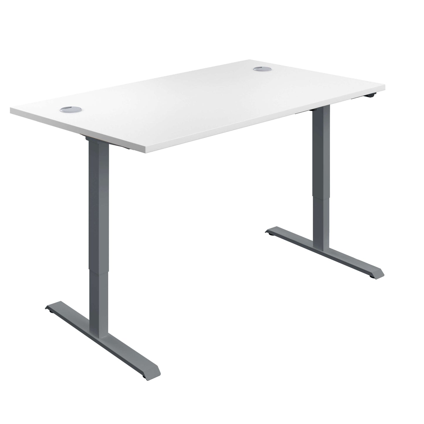 Economy Single Motor Sit Stand Desk (FSC) | 1200 X 800 | White/Graphite