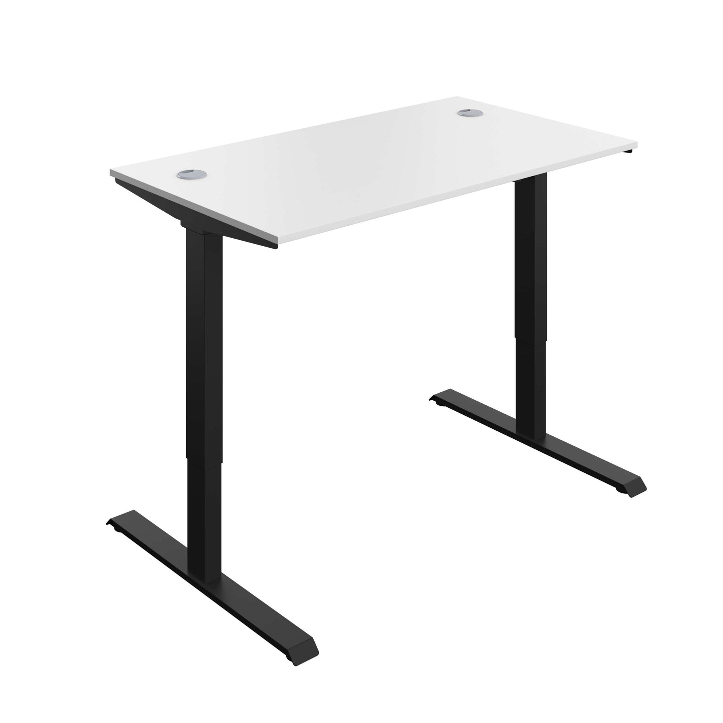 Economy Single Motor Sit Stand Desk (FSC) | 1400 X 800 | White/Black