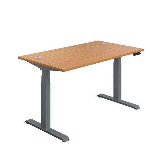 Economy Sit Stand Desk (FSC) | 1200 X 800 | Nova Oak/Graphite