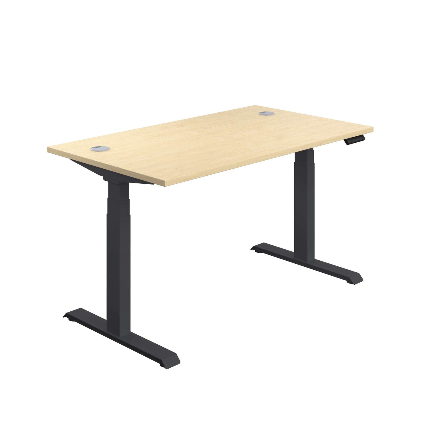 Economy Sit Stand Desk (FSC) | 1400 X 800 | Maple/Black