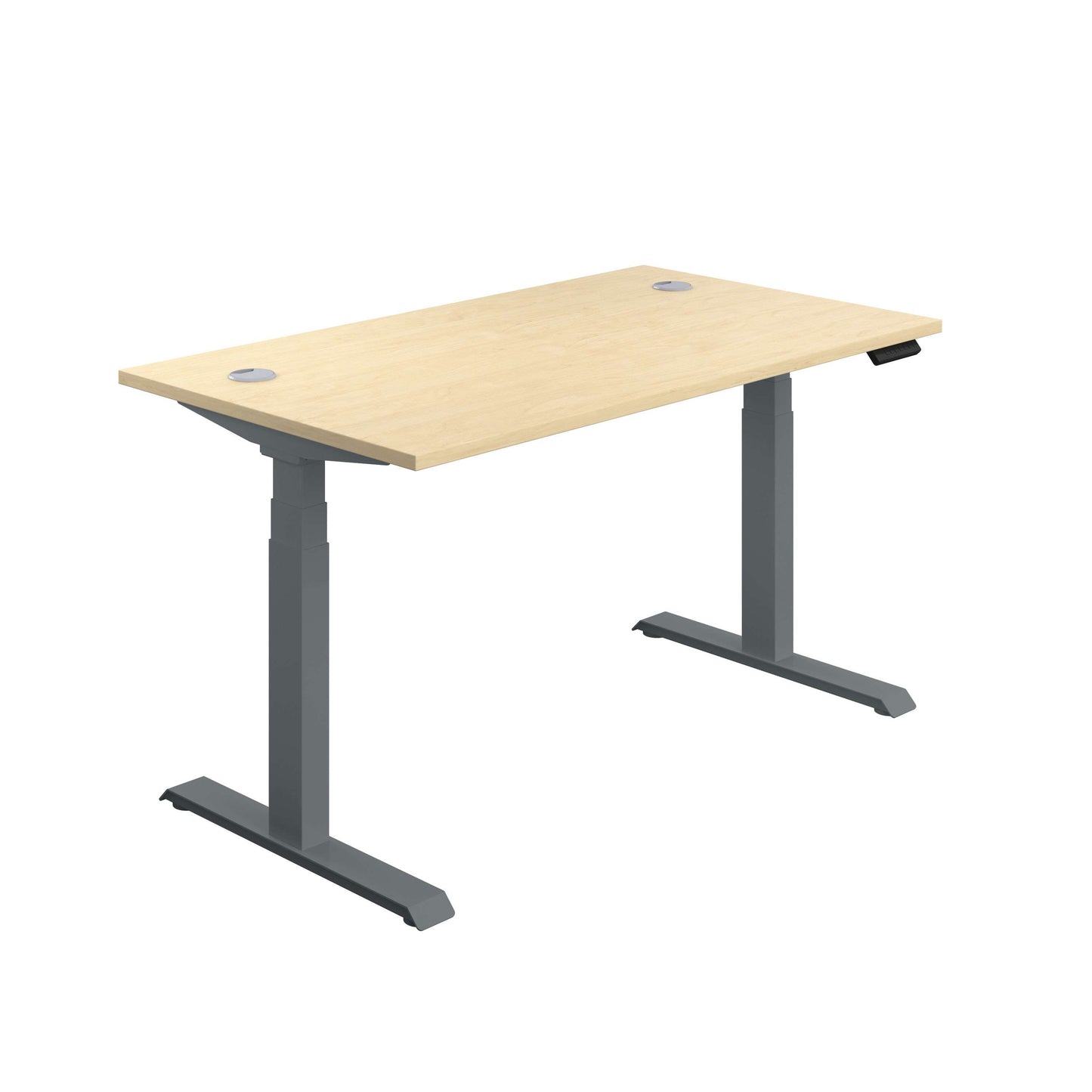 Economy Sit Stand Desk (FSC) | 1400 X 800 | Maple/Graphite