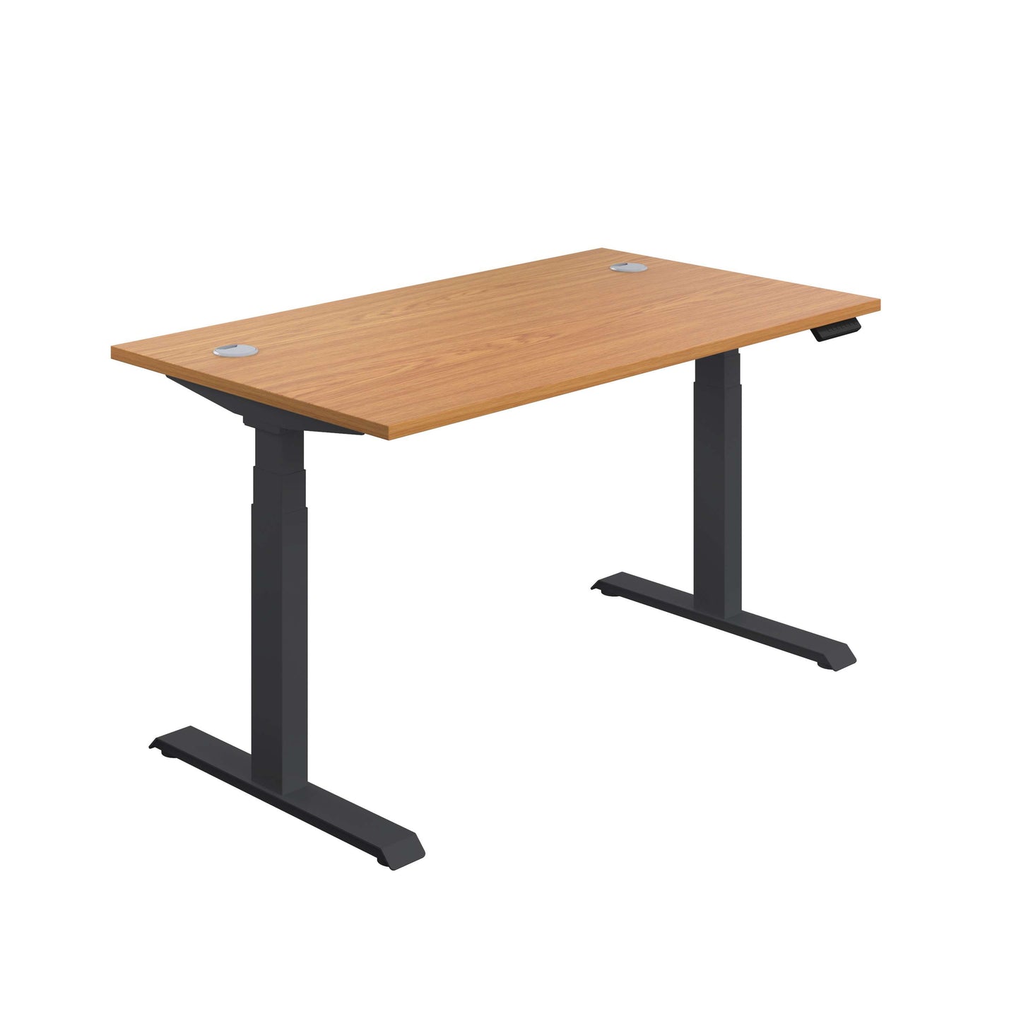 Economy Sit Stand Desk (FSC) | 1400 X 800 | Nova Oak/Black