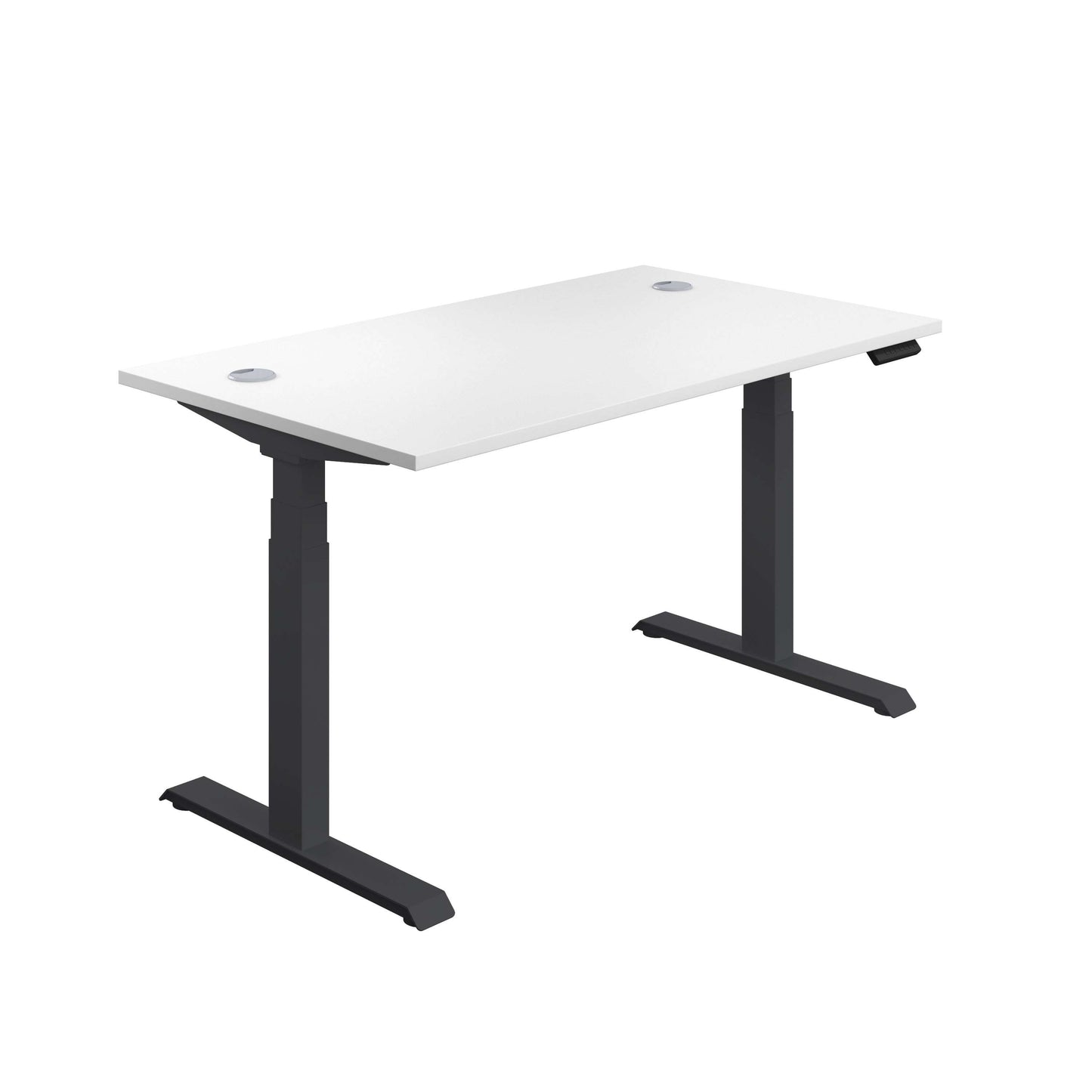 Economy Sit Stand Desk (FSC) | 1400 X 800 | White/Black