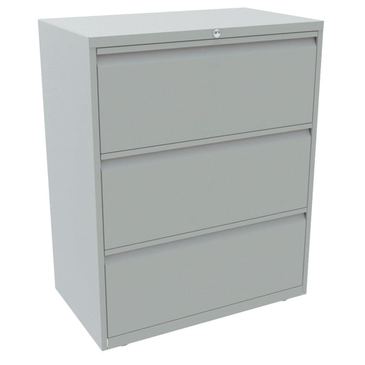 Bisley Essentials Steel 3 Drawer Side Filer | Light Grey