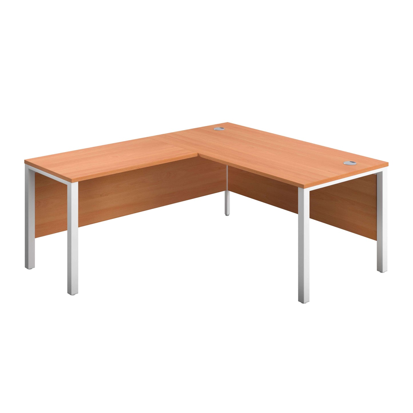 Goal Post Left Hand Return Desk (FSC) | 1800X800 | Beech/White