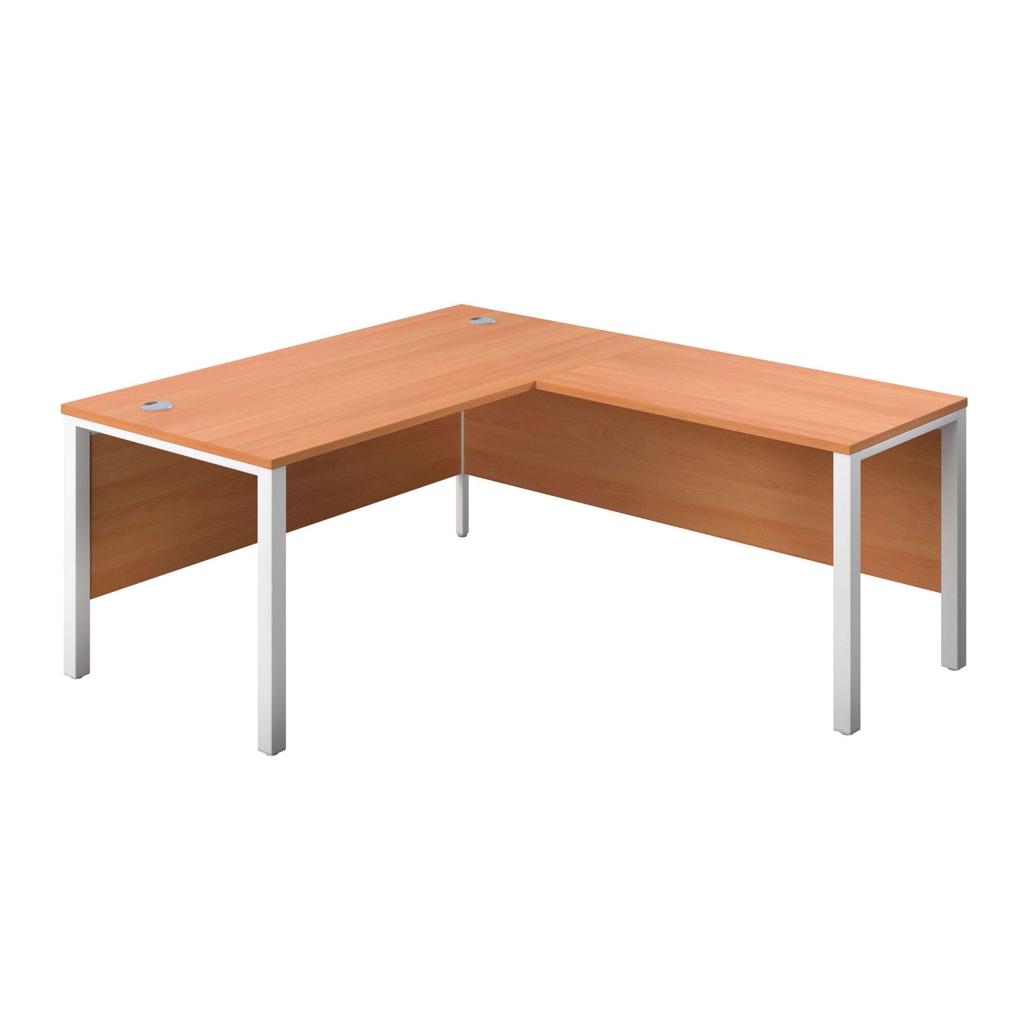 Goal Post Right Hand Return Desk (FSC) | 1800X800 | Beech/White