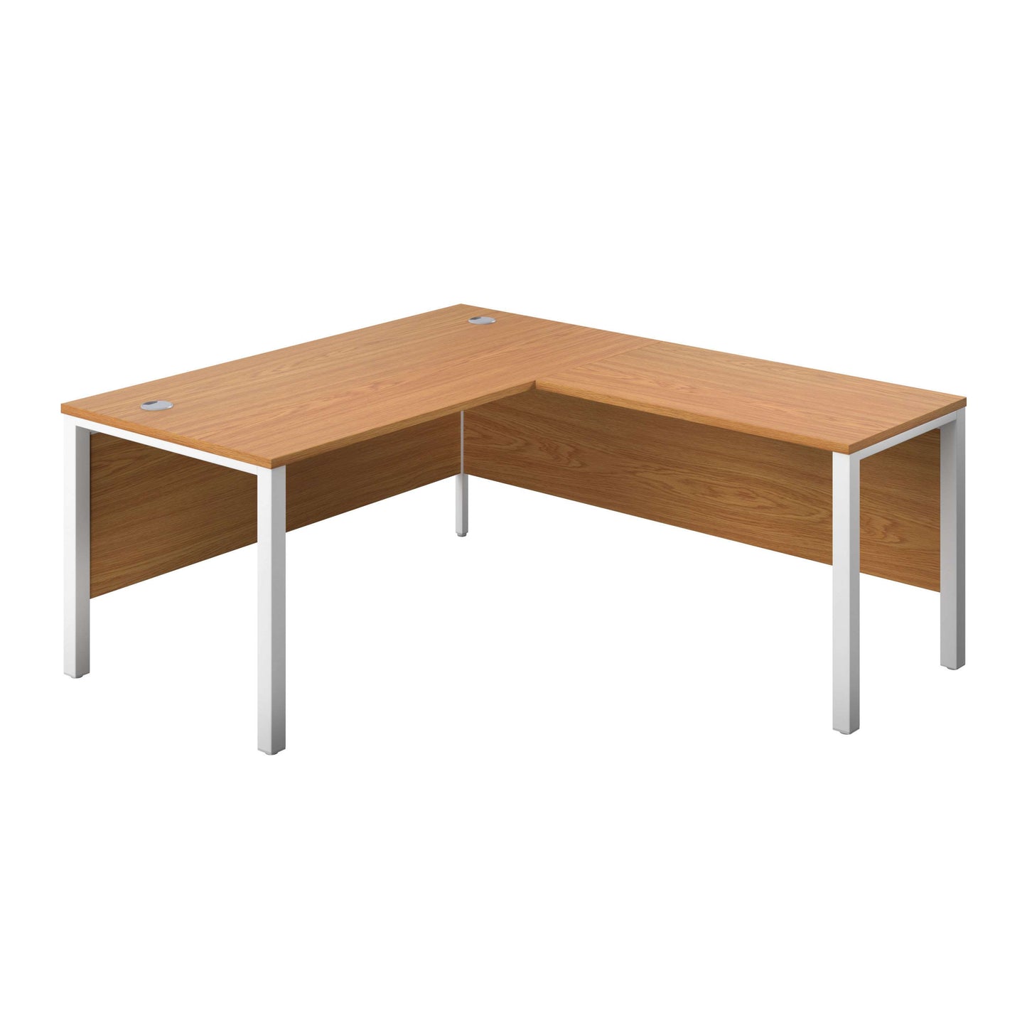 Goal Post Right Hand Return Desk (FSC) | 1800X800 | Nova Oak/White