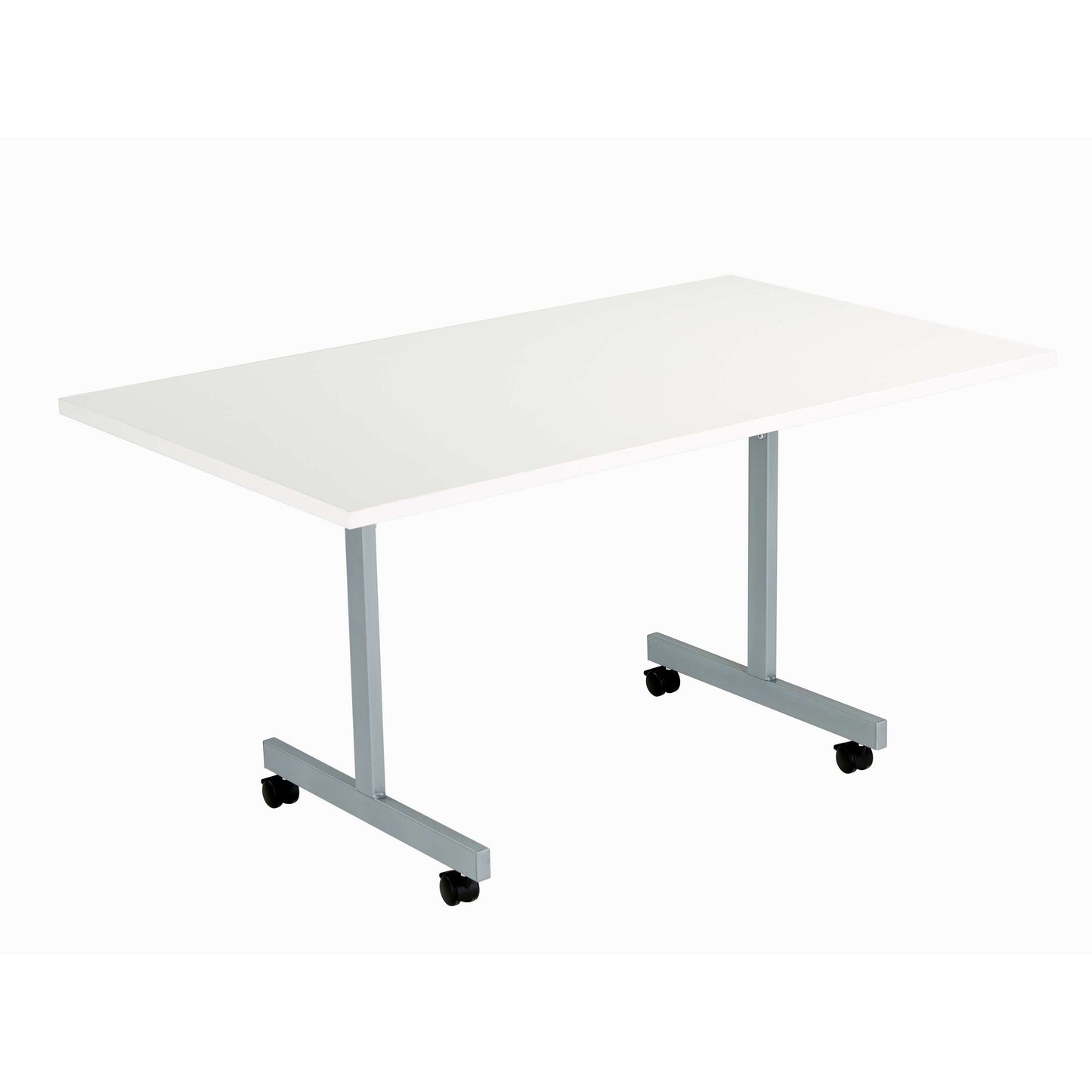 One Eighty Rectangular Tilting Table (FSC) | 1400 X 700 | White/Silver