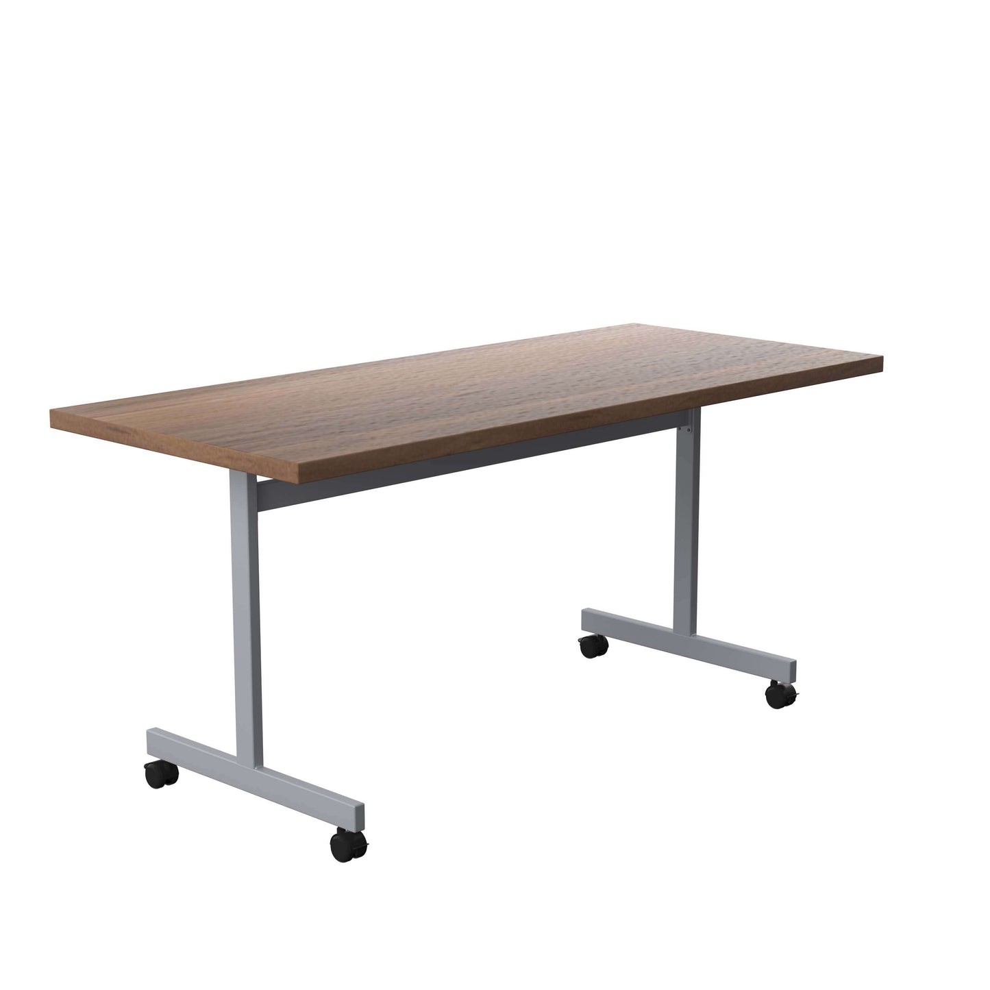 One Eighty Rectangular Tilting Table (FSC) | 1600 X 700 | Dark Walnut/Silver