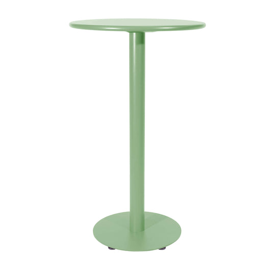 Breeze Aluminium Round Poseur Bar Table | Fair Green