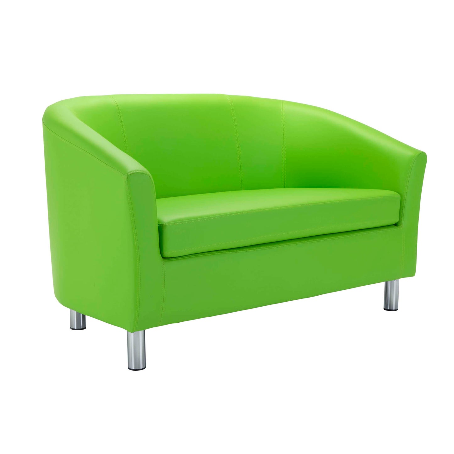 Tub Sofa with Metal Feet | Lime PU