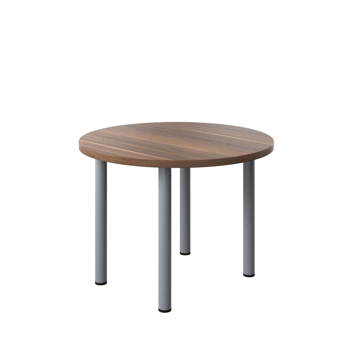 One Fraction Plus Circular Meeting Table (FSC) | 1000mm | Dark Walnut