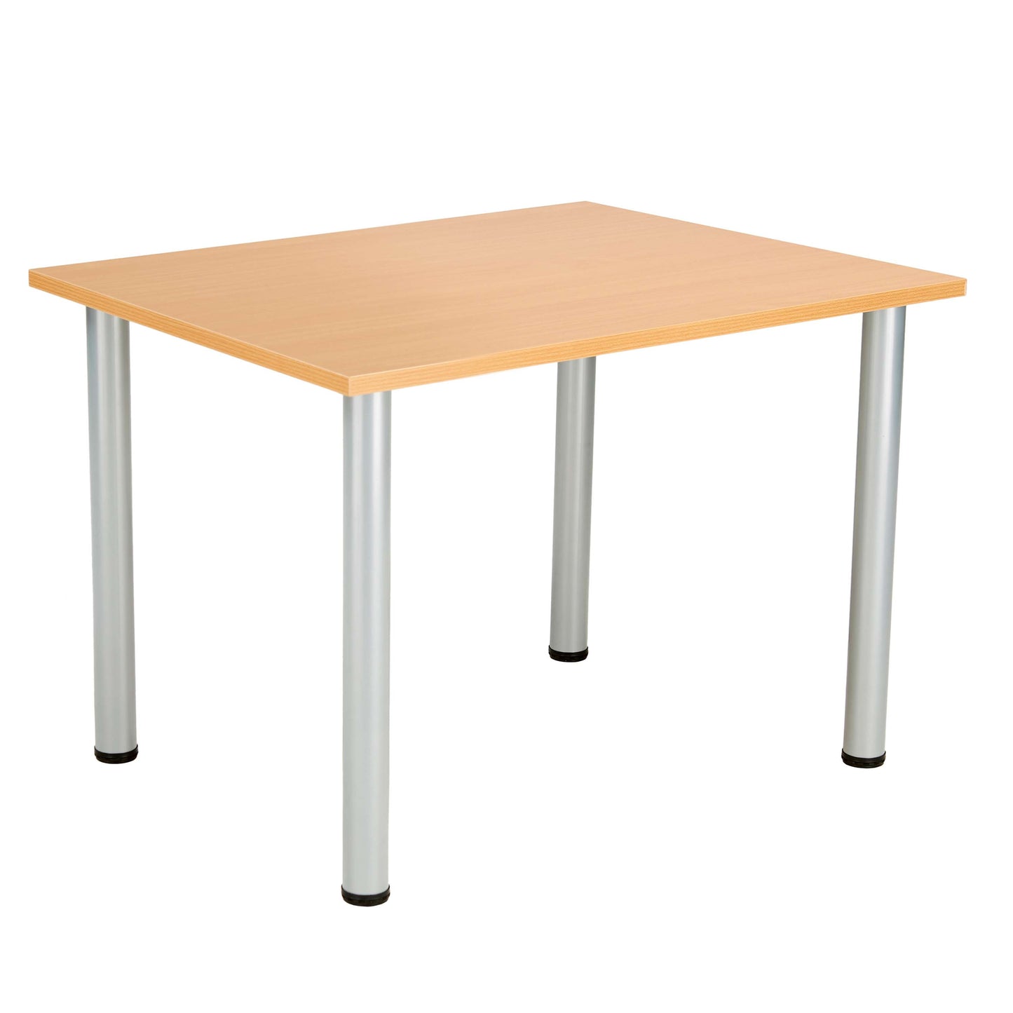 One Fraction Plus Rectangular Meeting Table (FSC) | 1200X800 | Beech/Silver