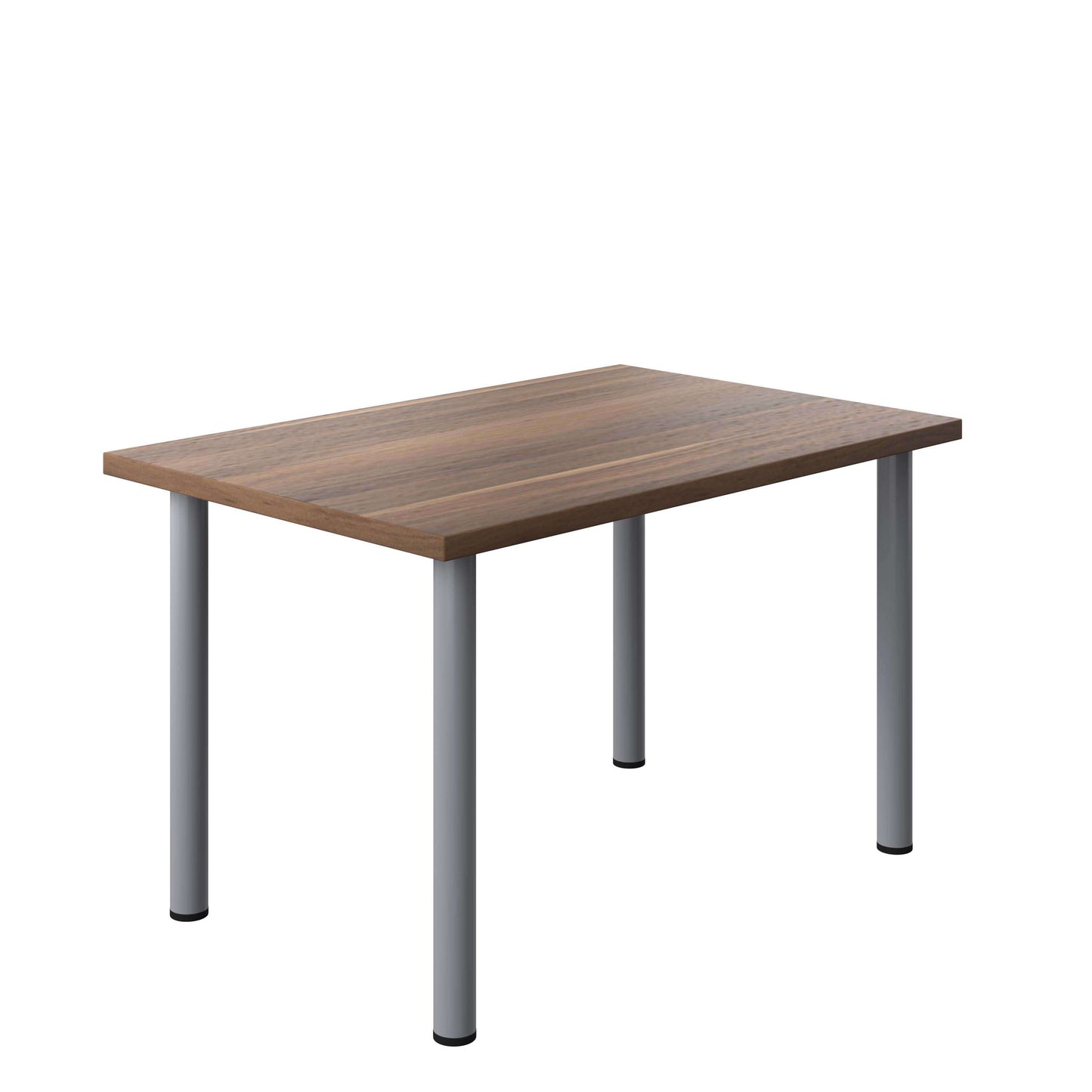 One Fraction Plus Rectangular Meeting Table (FSC) | 1200X800 | Dark Walnut/Silver