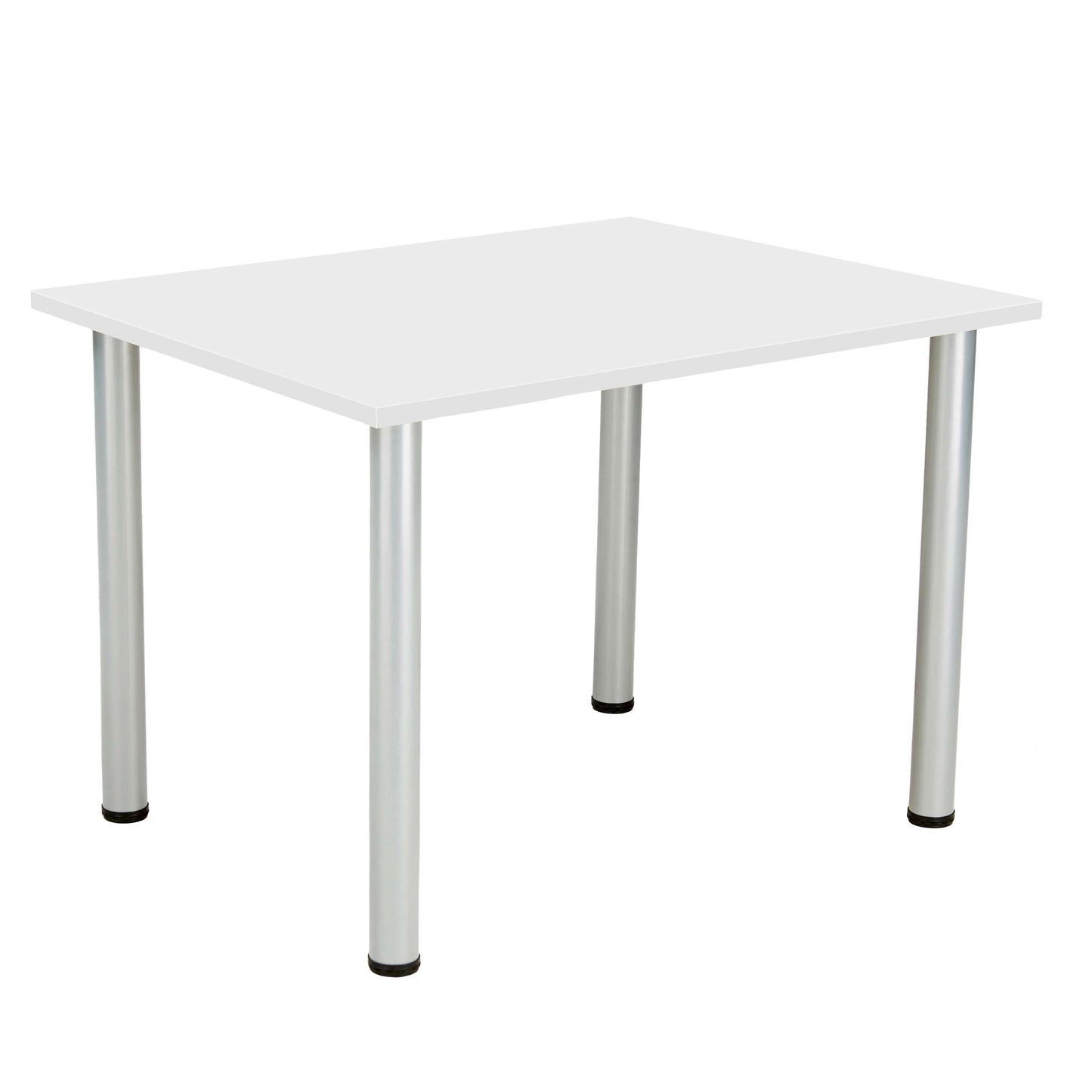 One Fraction Plus Rectangular Meeting Table (FSC) | 1200X800 | White/Silver